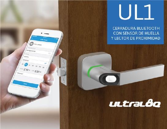 Cerradura Bluetooth con sensor de huella y lector de proximidad